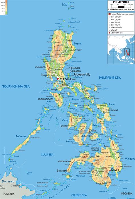 map of the philippine islands.